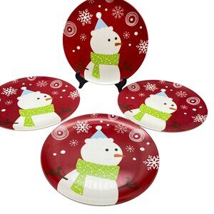 Target Be Merry Bird Melamine Bird sandwich salad plates Christmas '08 Red Holid
